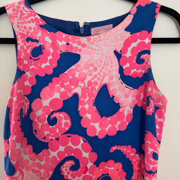 Lilly Pulitzer Donna Romper Ikat Blue M’ocean Octopus Print - Picture 3 of 5